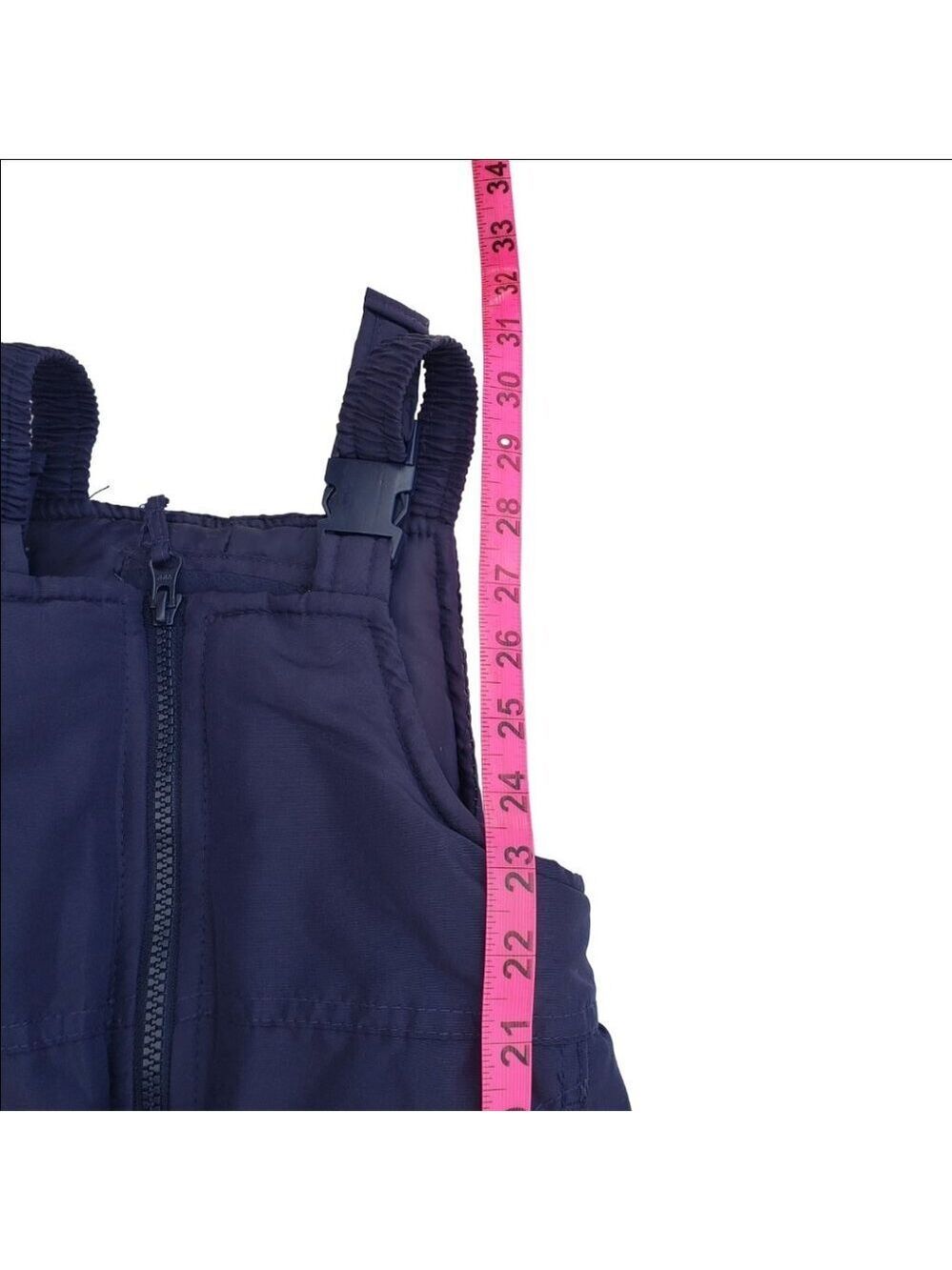 London Fog Toddler Snow Bib Overalls Size 2T Navy Blue Insulated - Picture 8 of 9